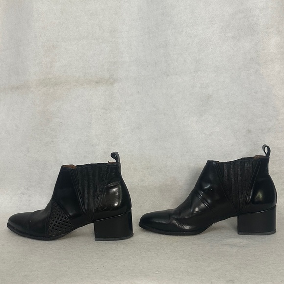 Sixtyseven Black Heeled Ankle Boots - Picture 7 of 9